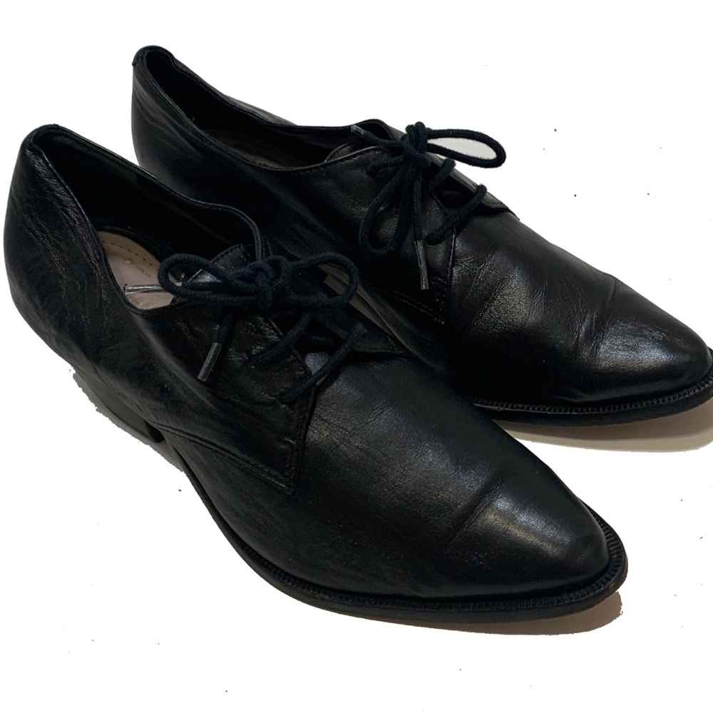 6 / SCHUTZ Black Leather Sole Shoes